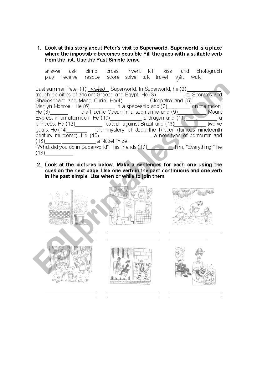 TEST FOR INTERMEDIATE LEVEL worksheet
