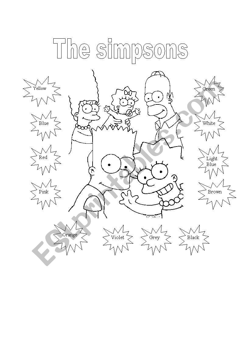 Fun review of the colours! worksheet