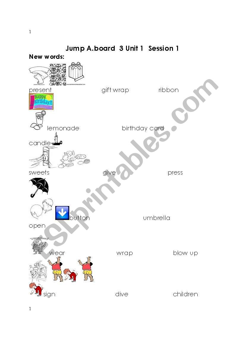 jumb aboard series worksheet