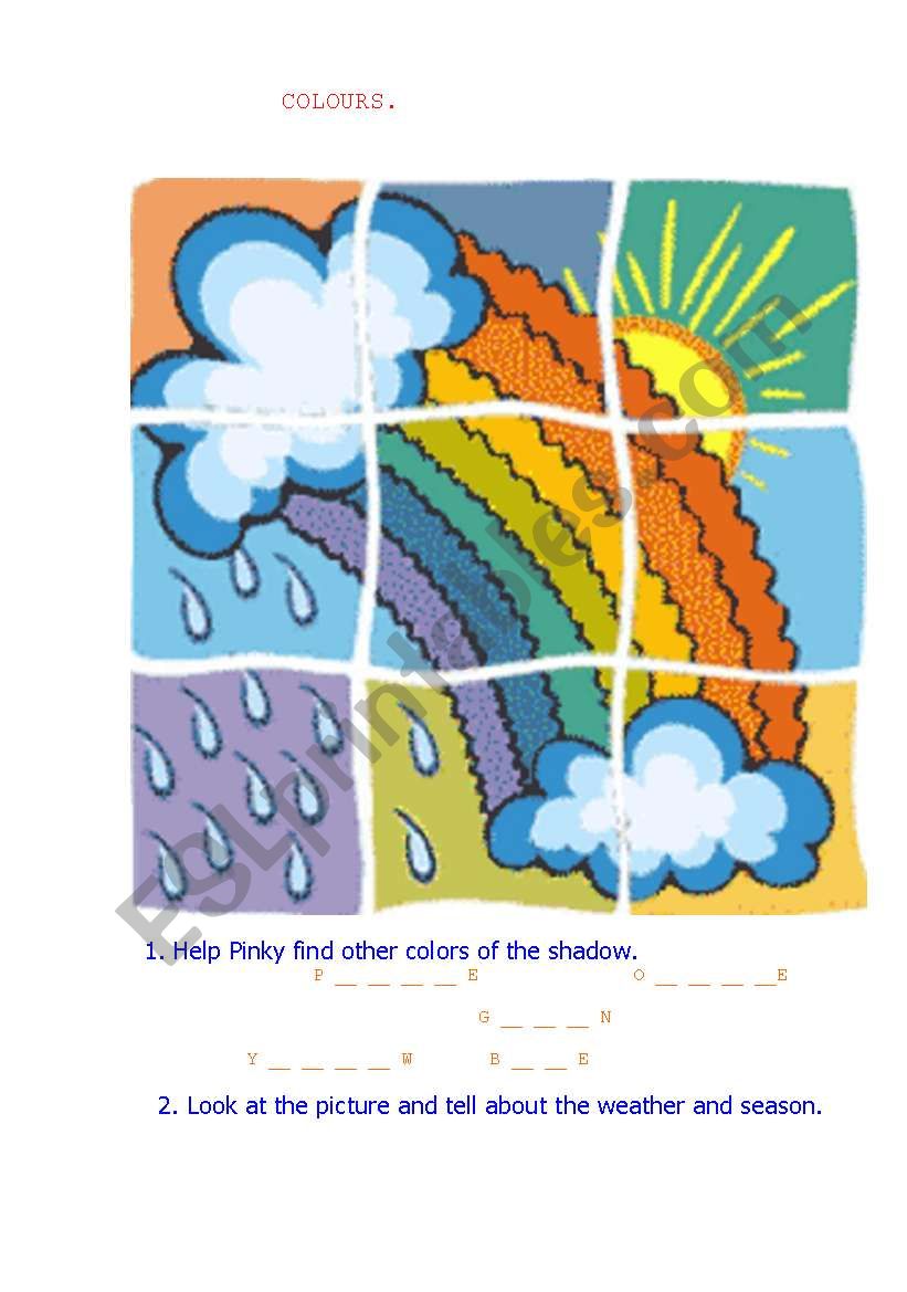 COLORS worksheet