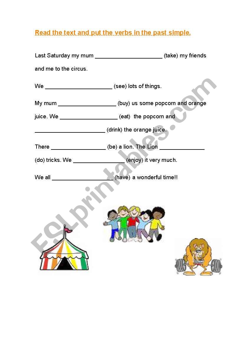 SIMPLE PAST  worksheet