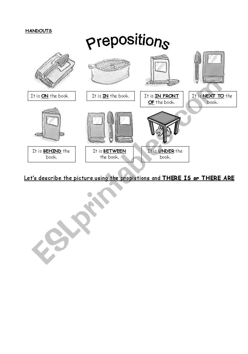 prepositions worksheet