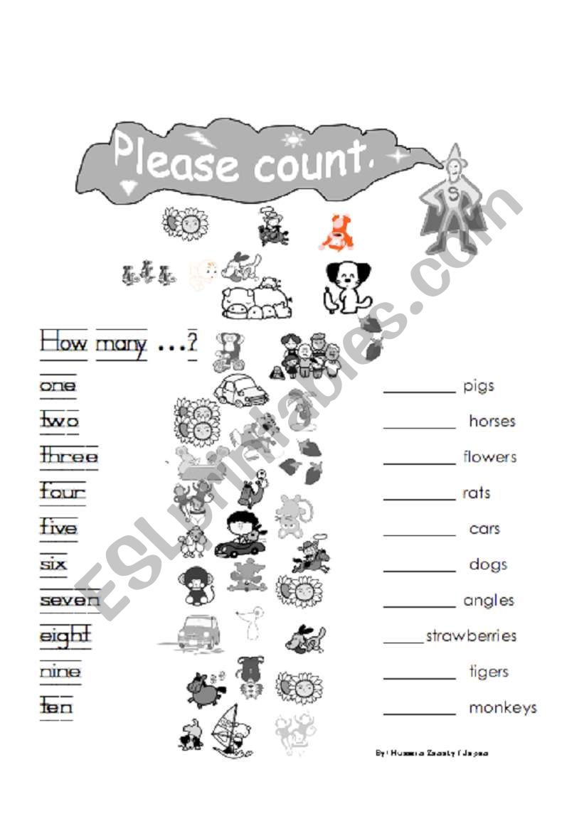 Count ..How many? worksheet