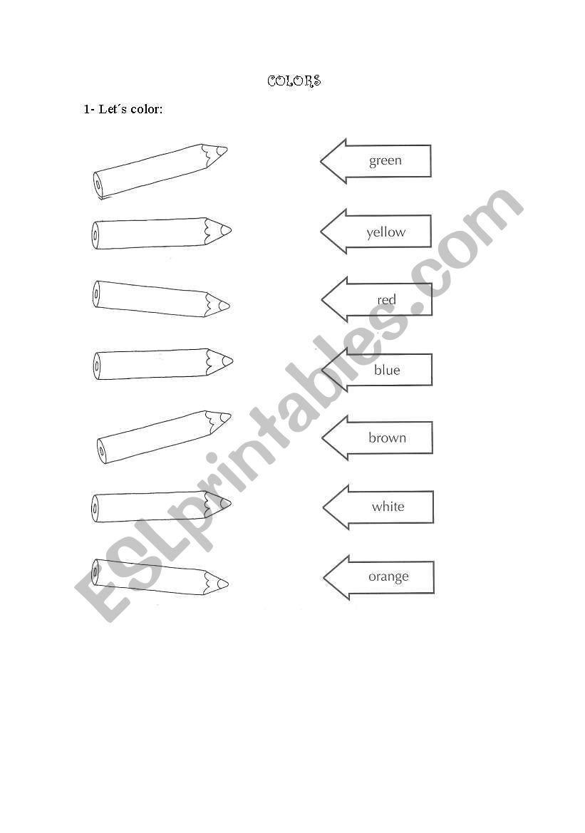 Color worksheet