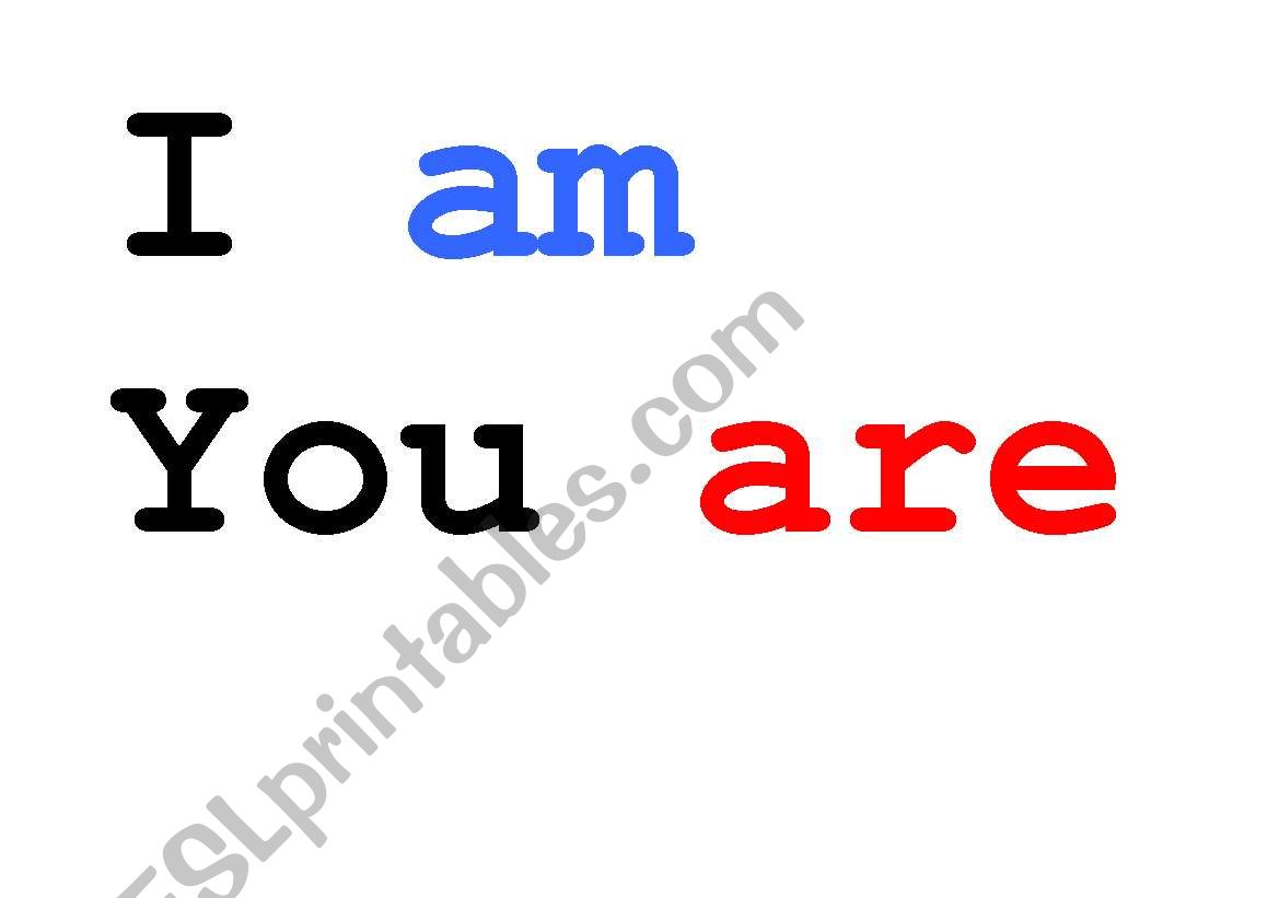 verb to be worksheet
