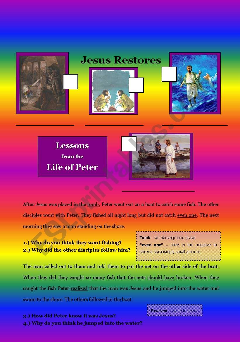 Lessons from the Life of Peter (4 lessons)