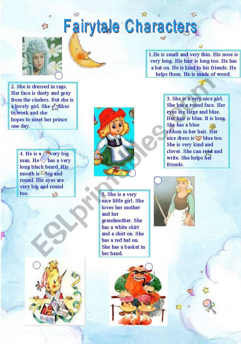 Fairytale Characters worksheet