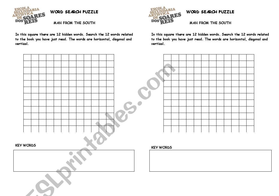 word serach puzzle worksheet