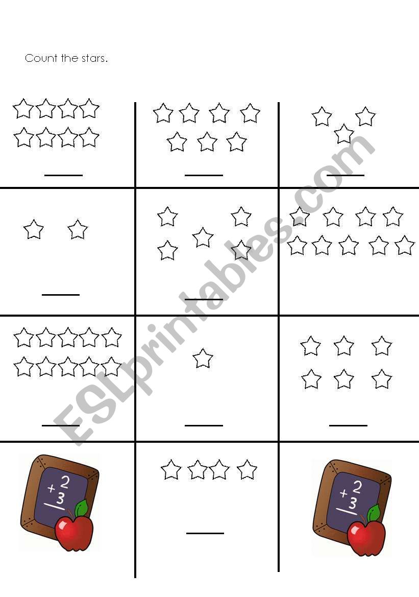 Counting worksheet