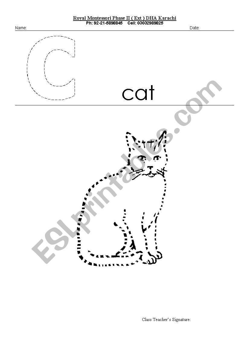 Colour worksheet