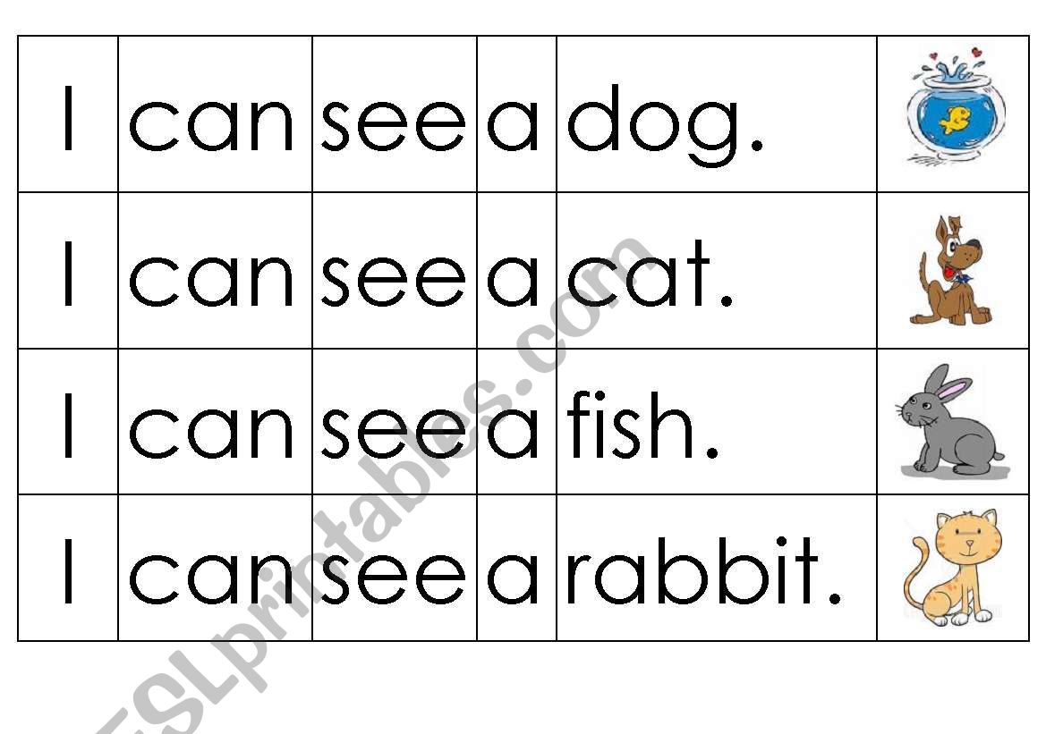 pets sentence sequencing worksheet