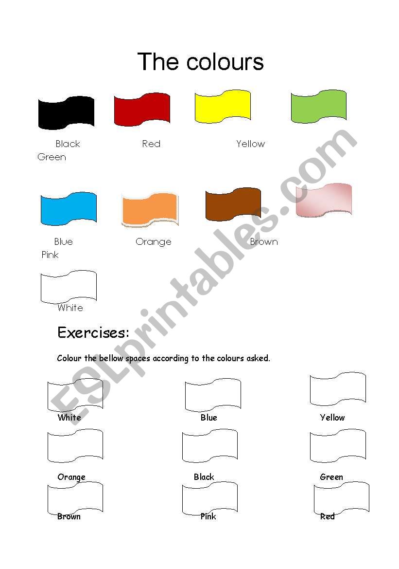 colors worksheet