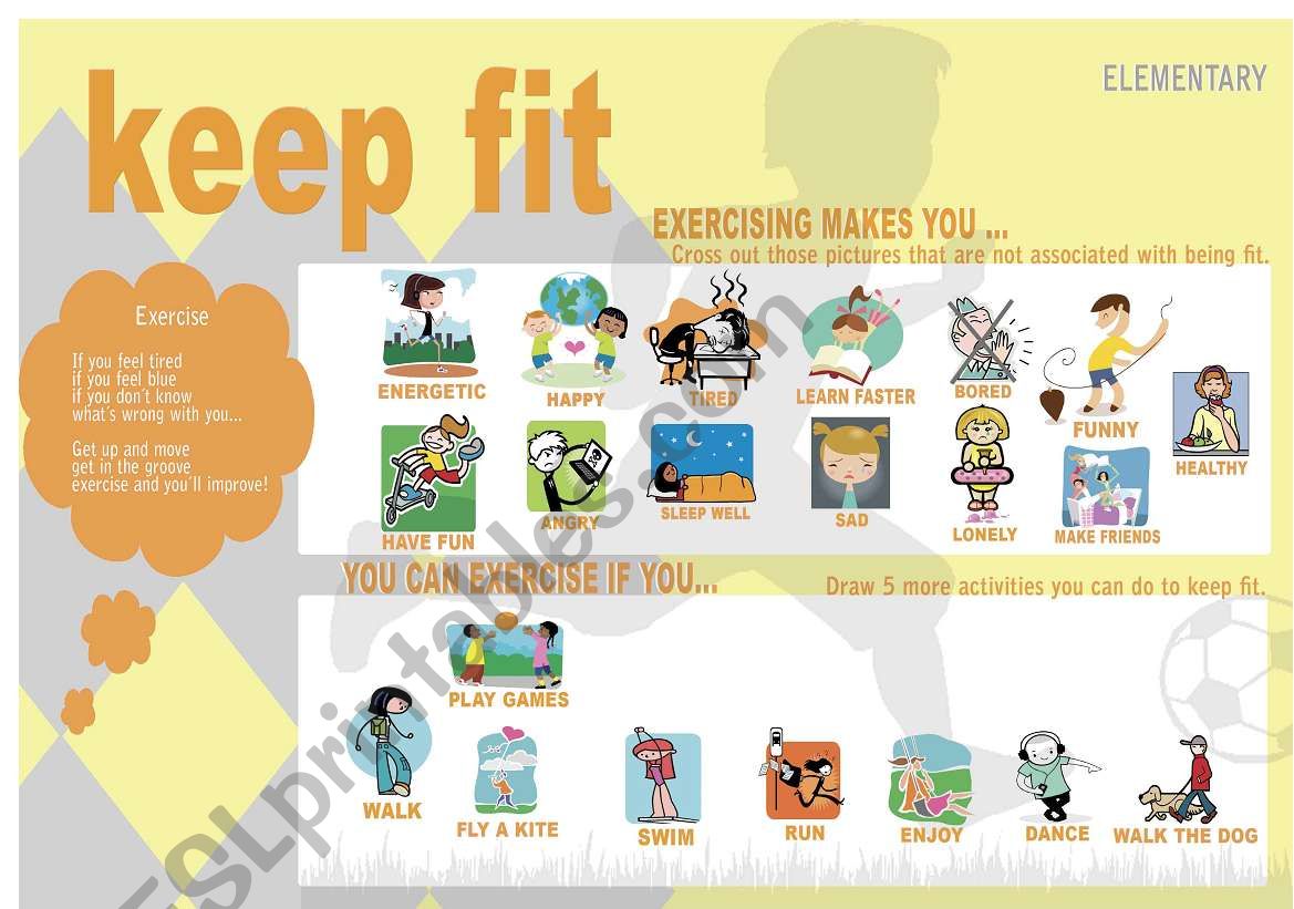 KEEP FIT worksheet