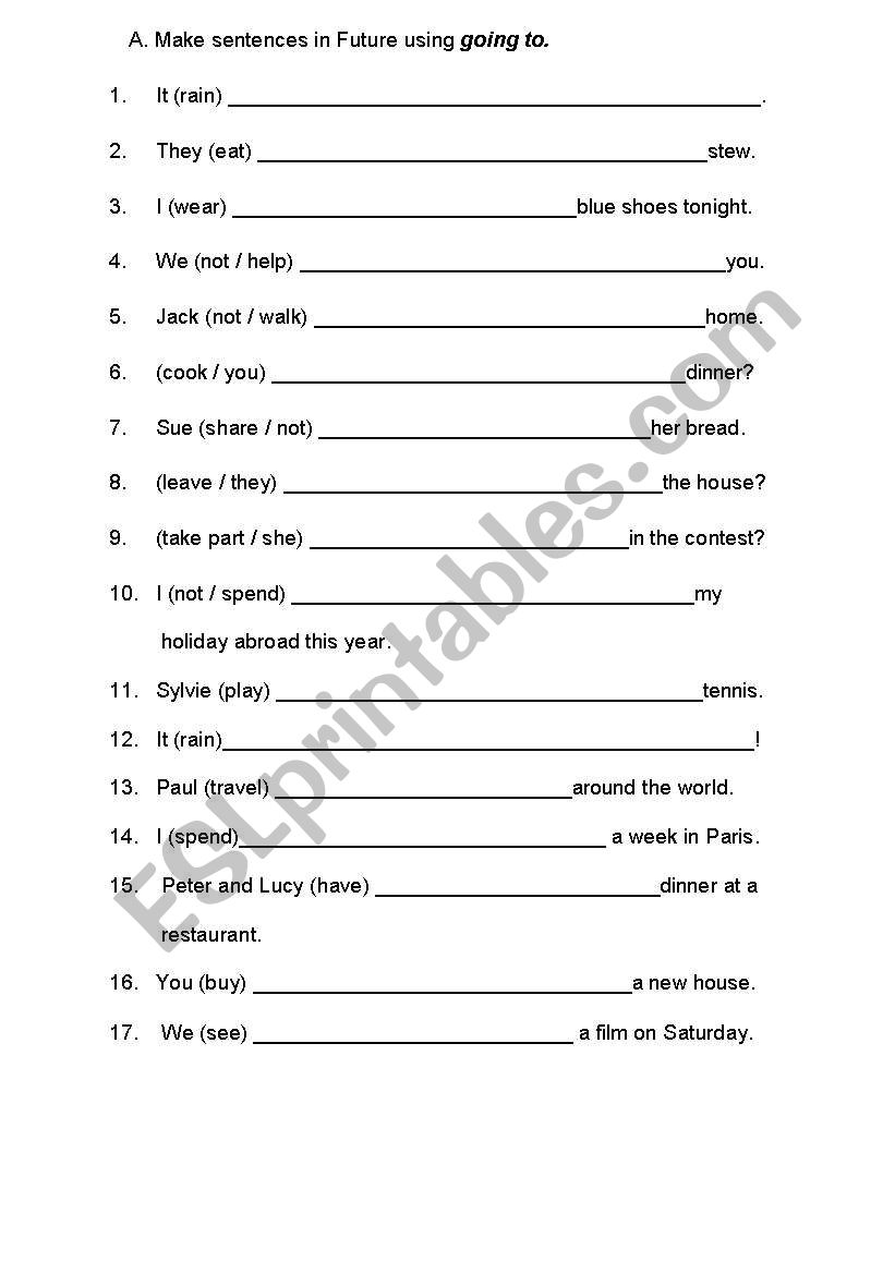 Future worksheet