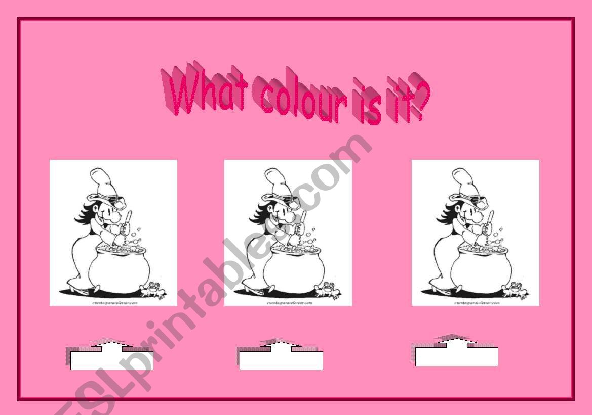 What colour is it? worksheet