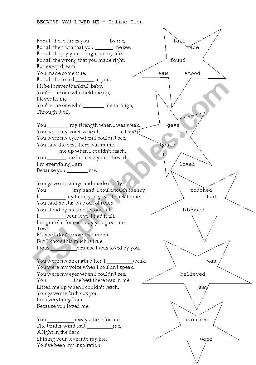 Because you loved me - Celine Dion 