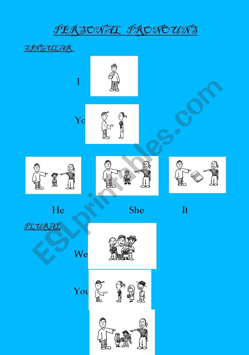 PERSONAL PRONOUNS worksheet