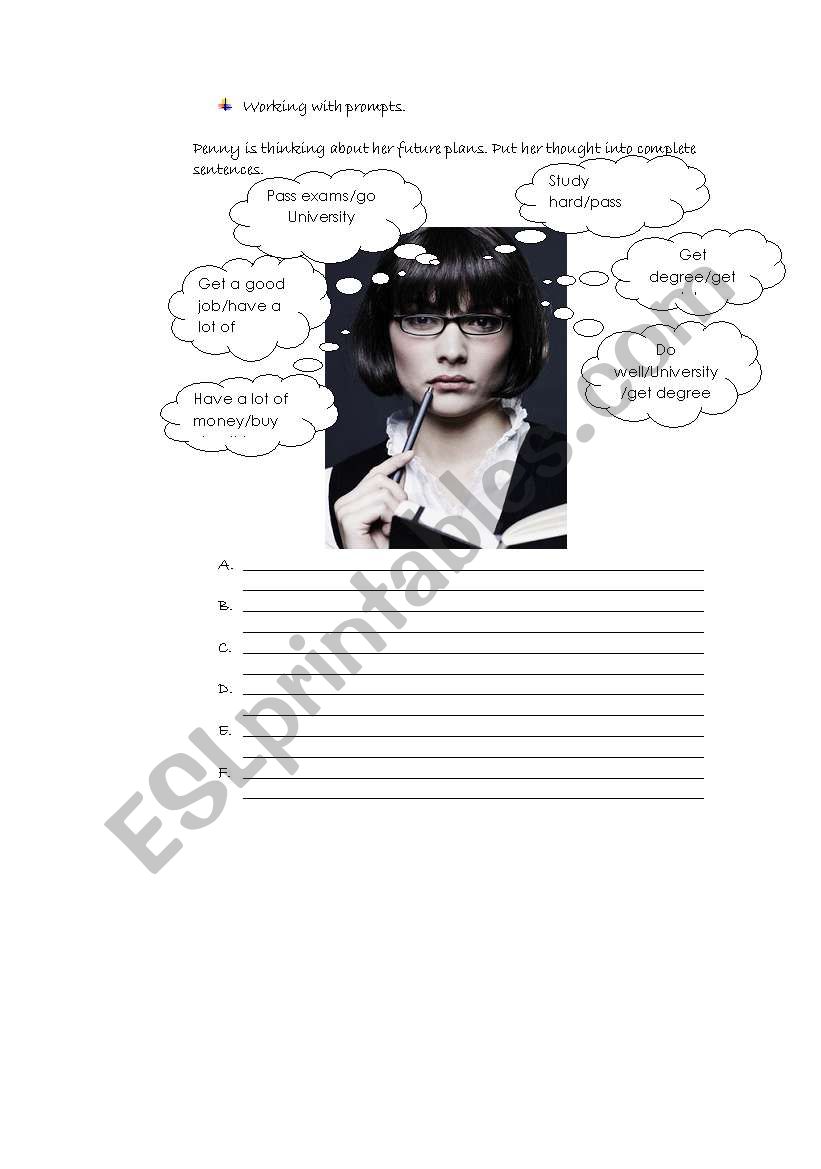 Conditionals Type 1 worksheet