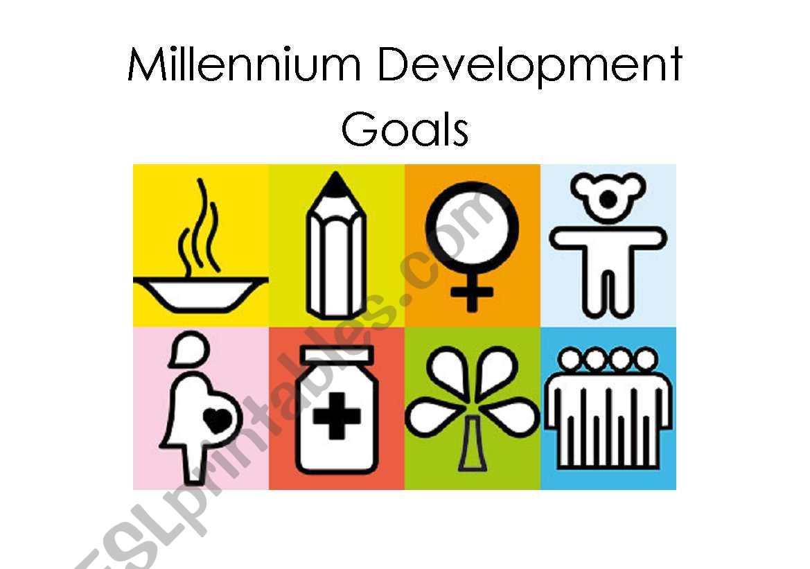 Millennium Development Goals worksheet