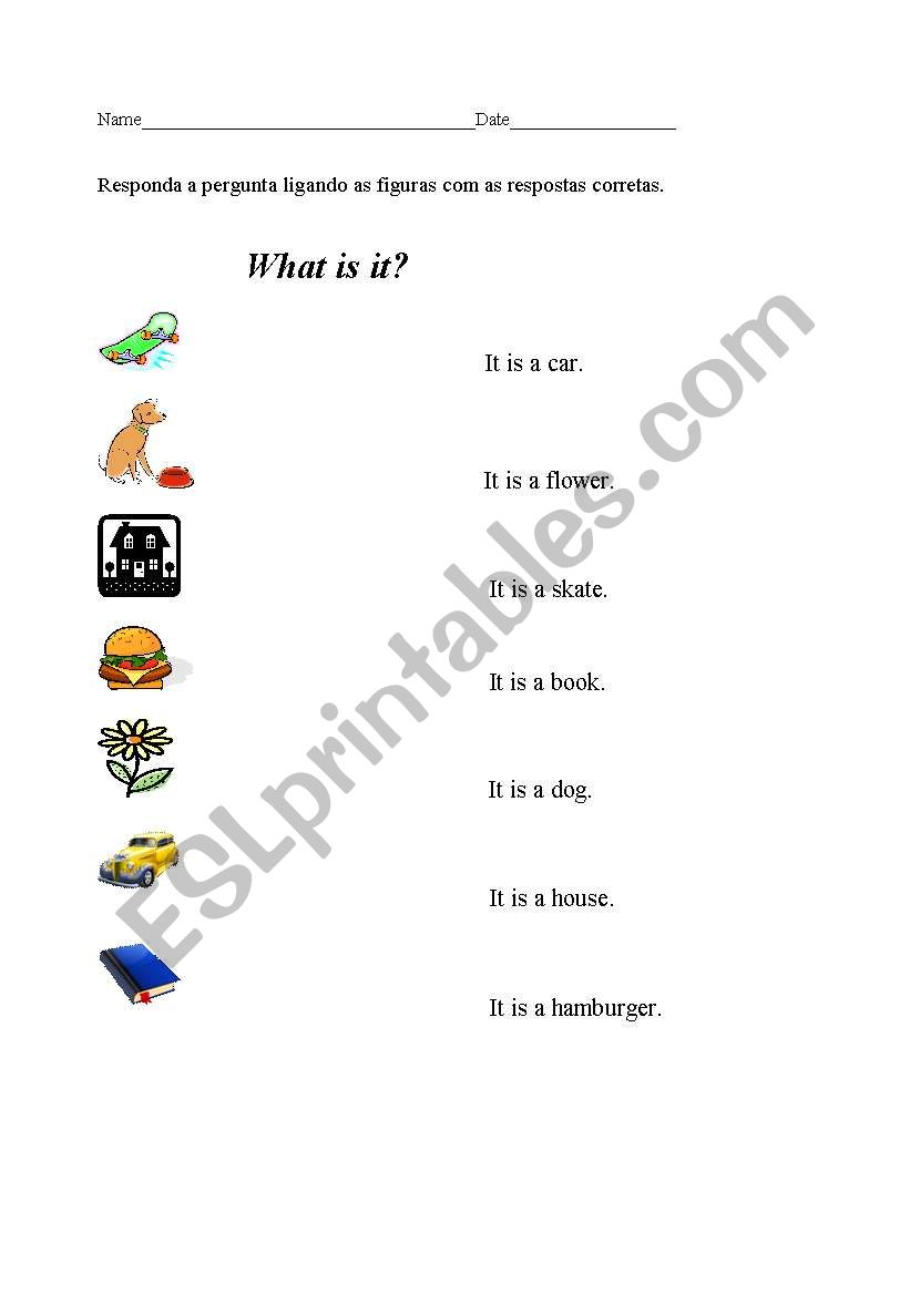 What is it ? 2 worksheet