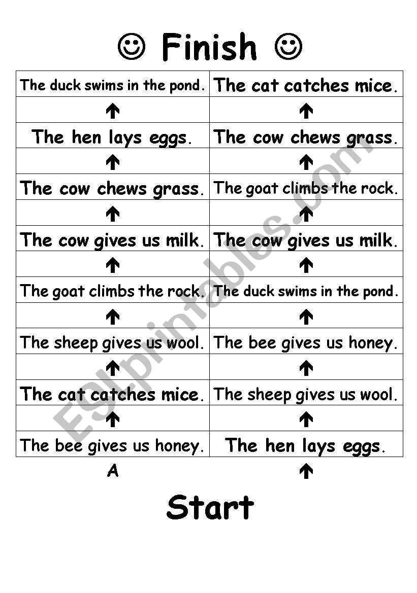 What Animals Do worksheet