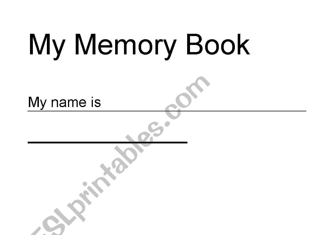 ALL ABOUT ME worksheet