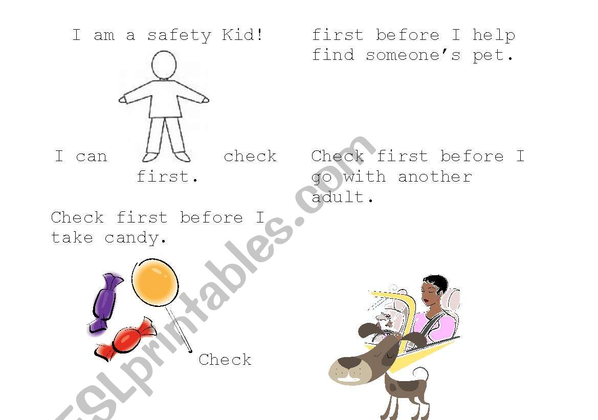 I am a Safety Kid!  Paper book