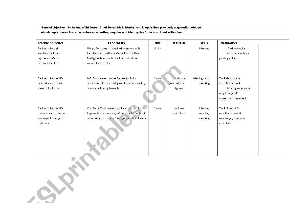 teaching with silent way worksheet