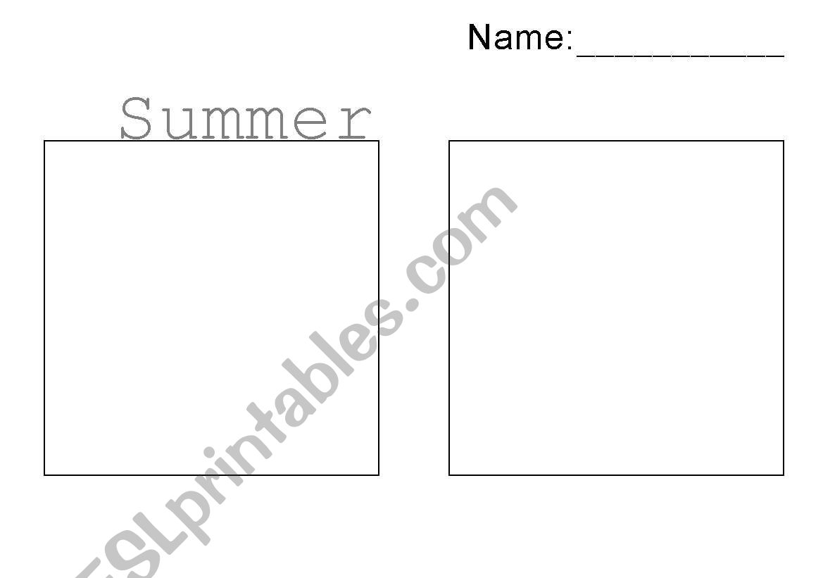 Winter and Summer Clothes worksheet