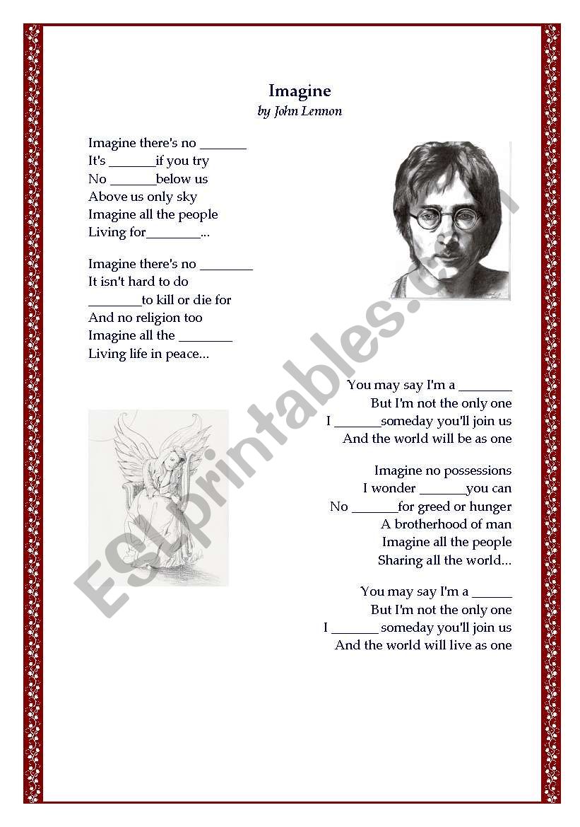 The world-famous song written by Lennon
