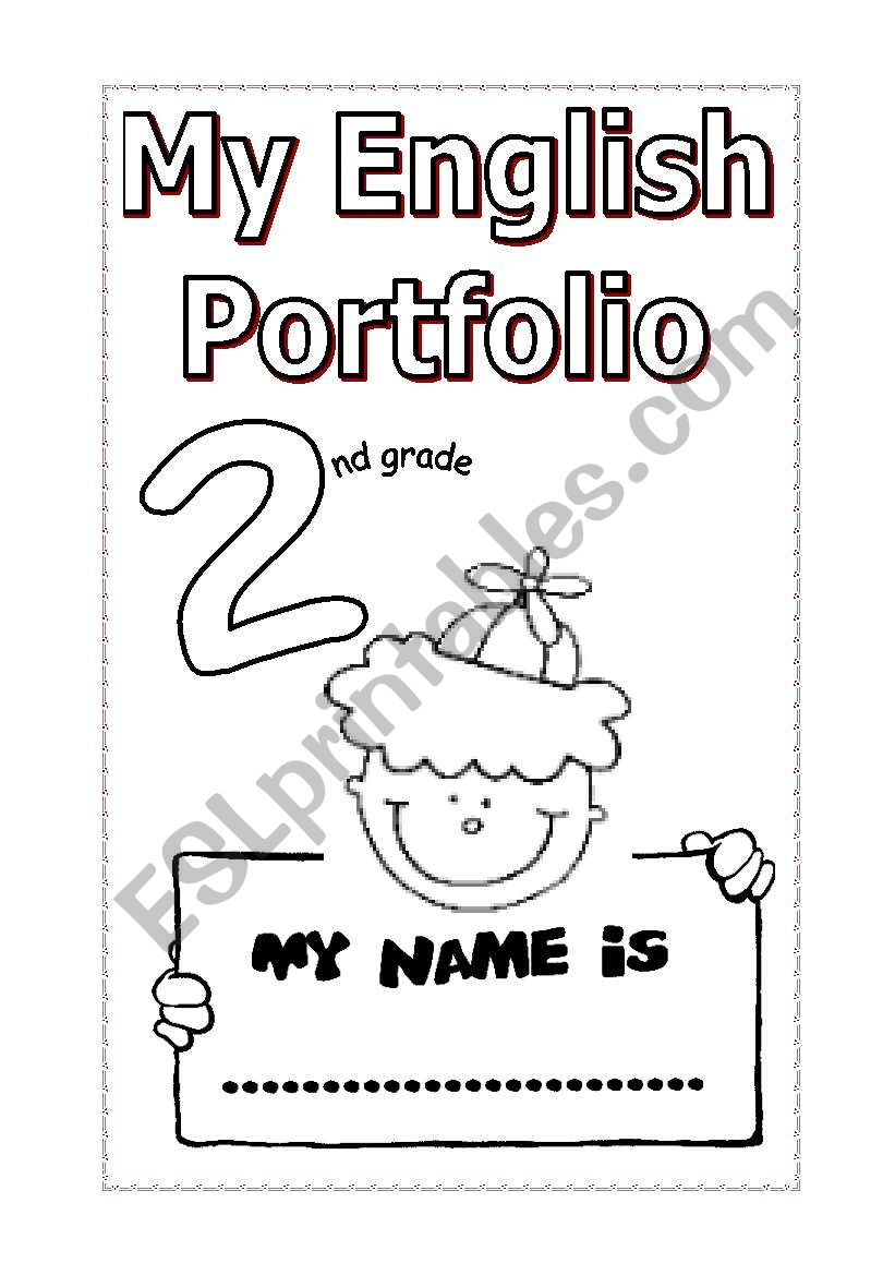 Port folio cover worksheet