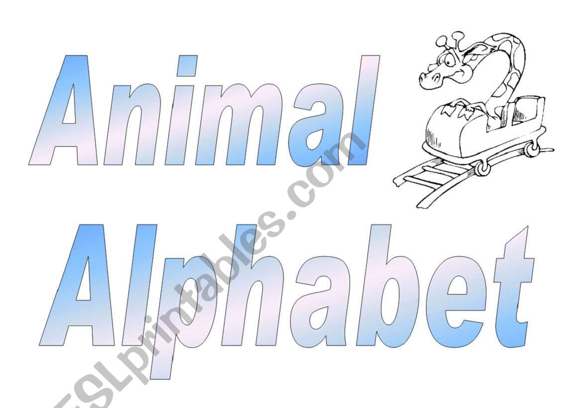 Animal Alphabet Introduction Page