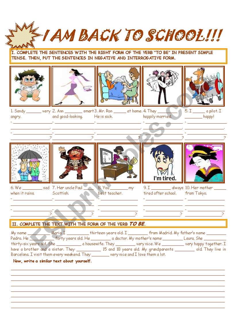 I AM BACK TO SCHOOL - Revision of 