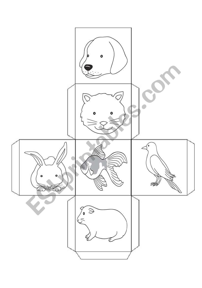 Pets game worksheet