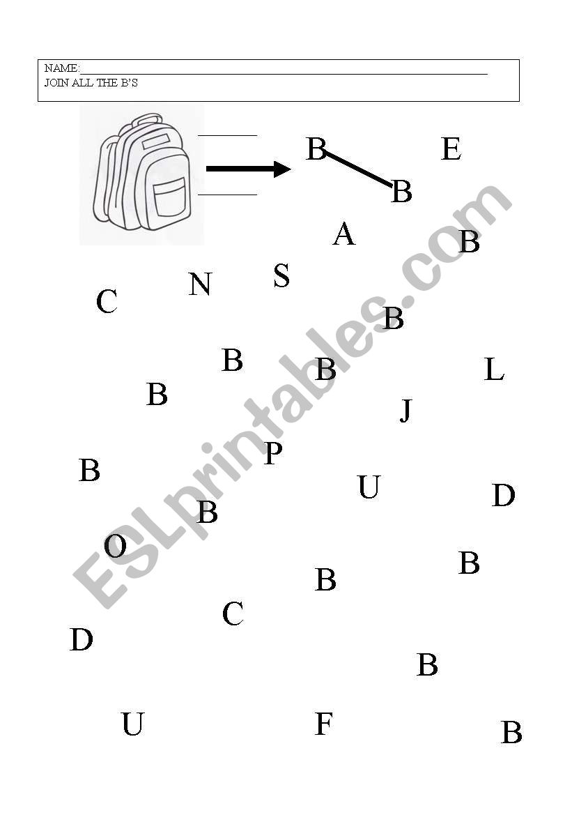 LETTER B worksheet