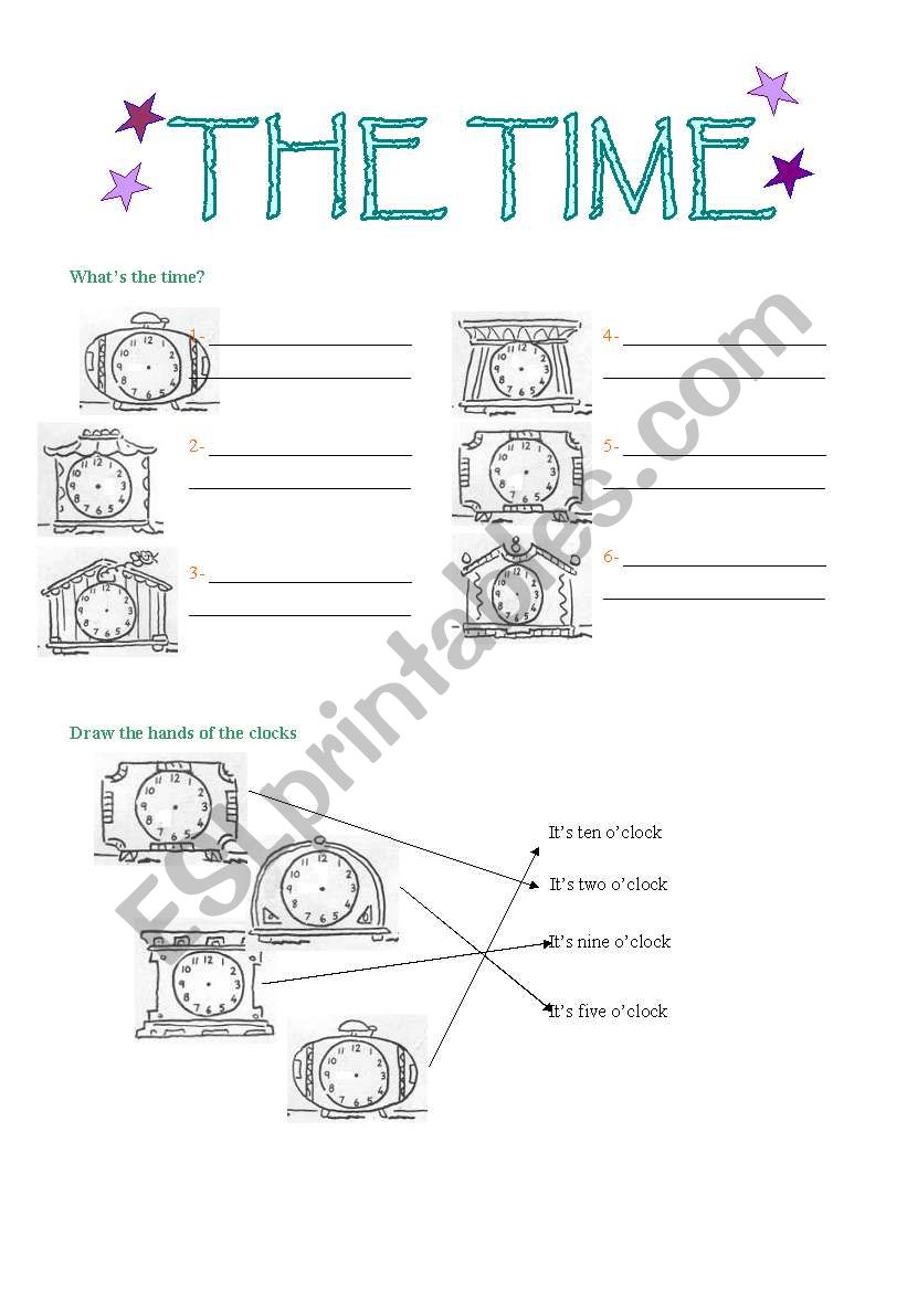 The Time worksheet