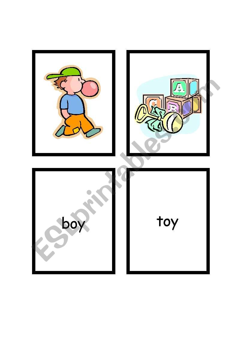 Rhyme Cards Set 2 worksheet