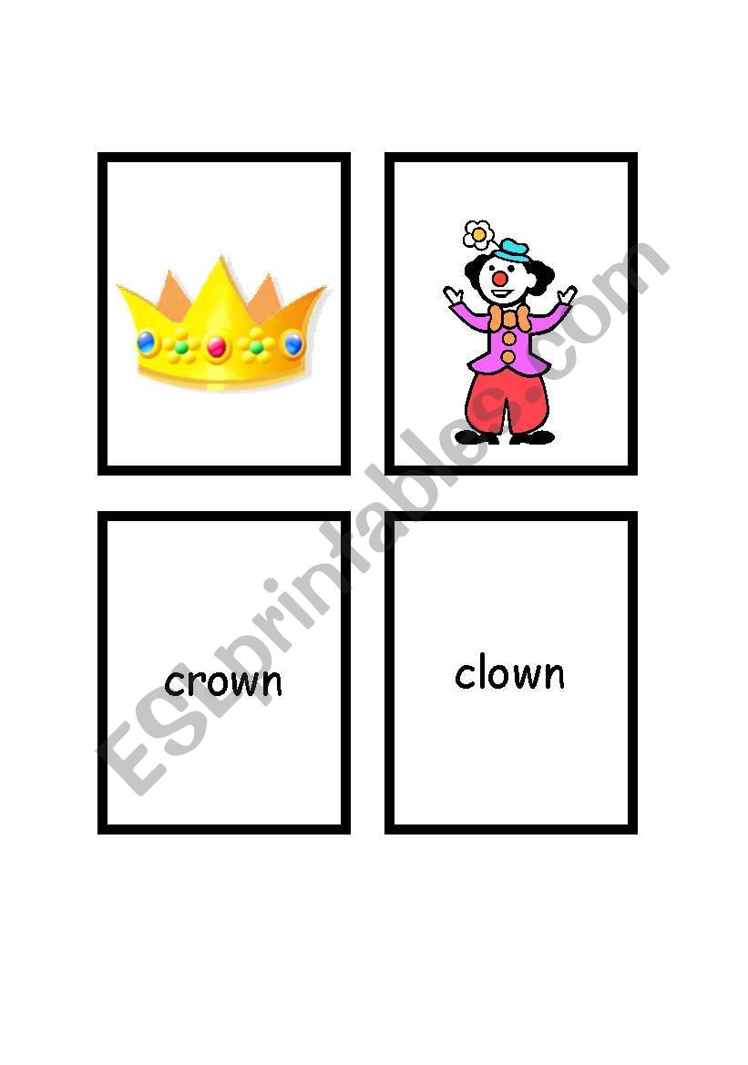 Rhyme Cards  set 3 worksheet