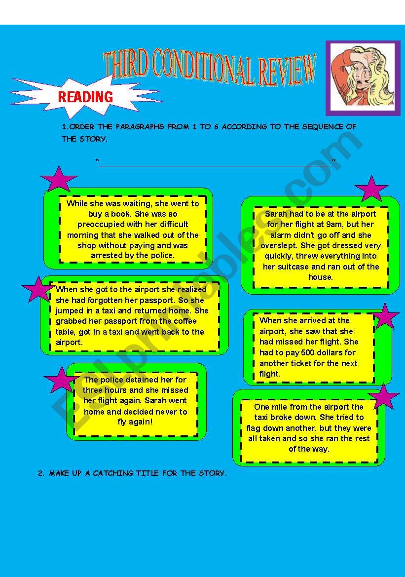 third conditional reading!!! worksheet