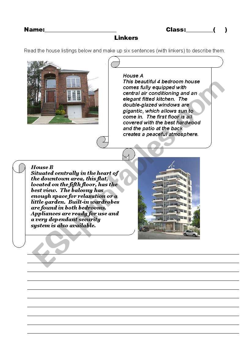 Comparing Things worksheet