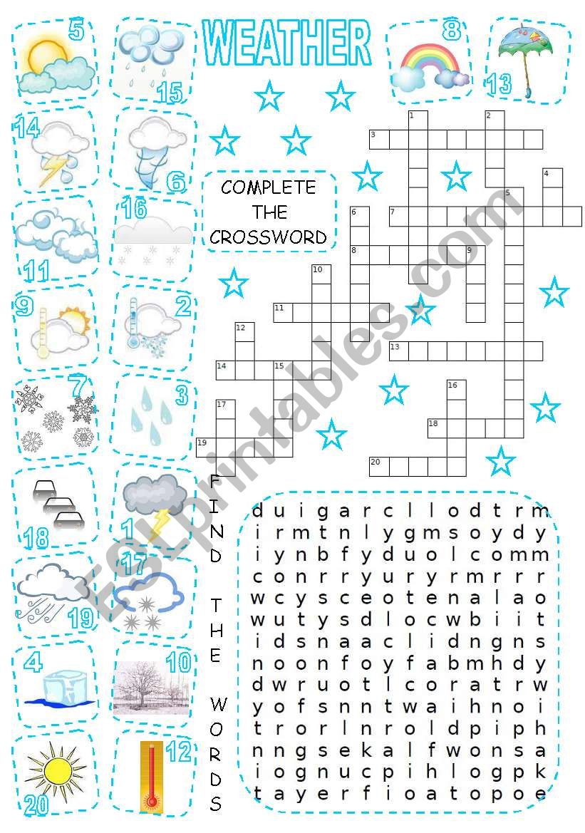 WEATHER worksheet