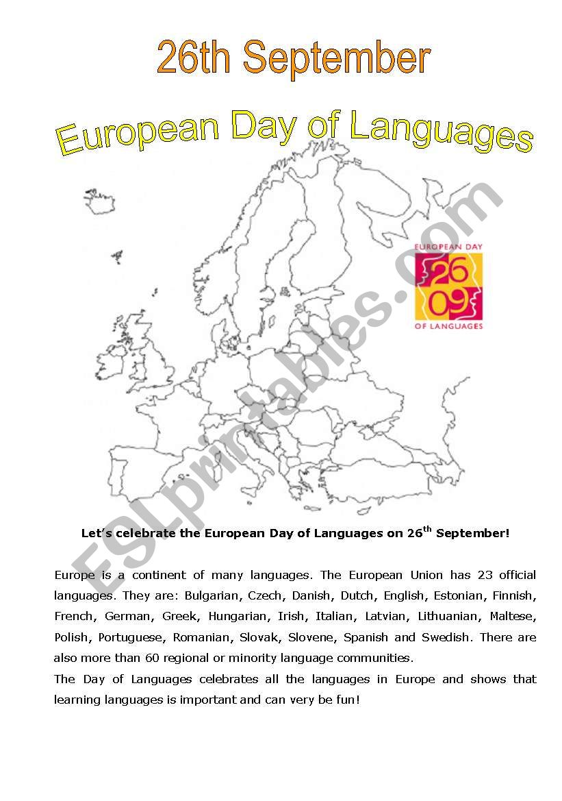 Lets celebrate the European Day of Languages!