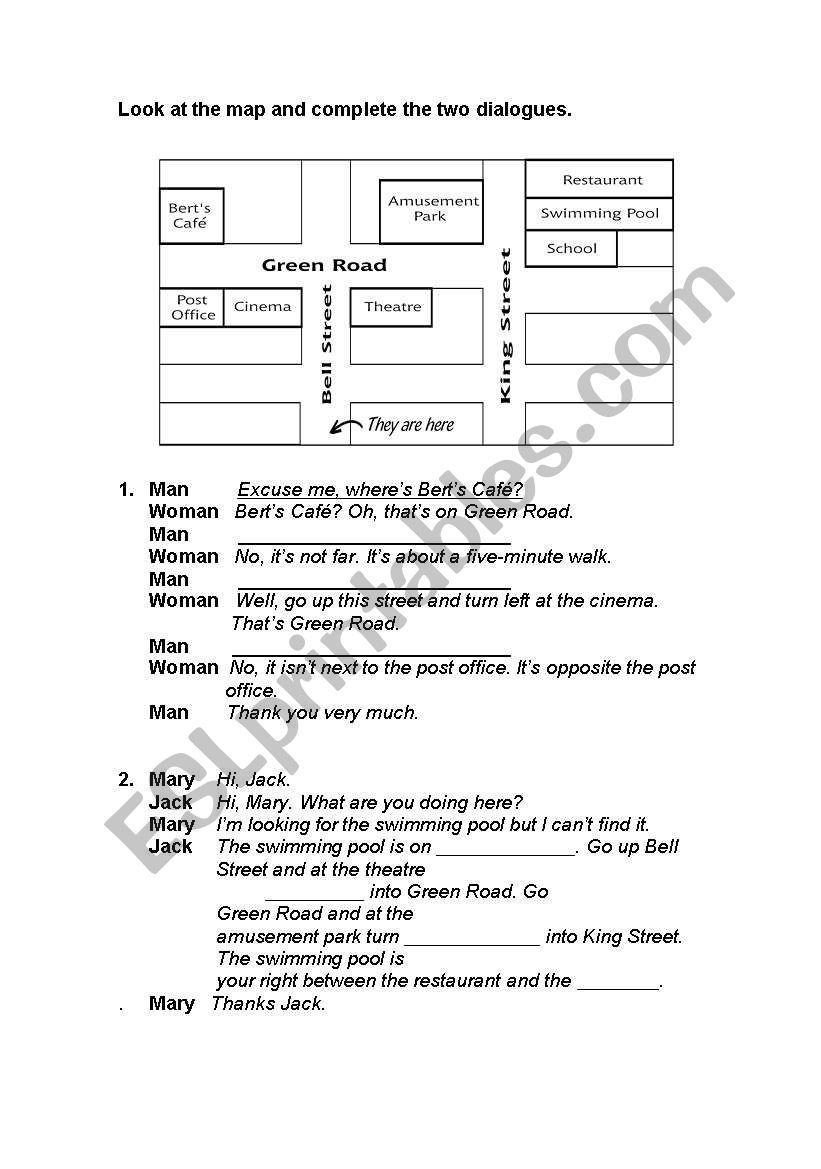 Prepositions of place and movement