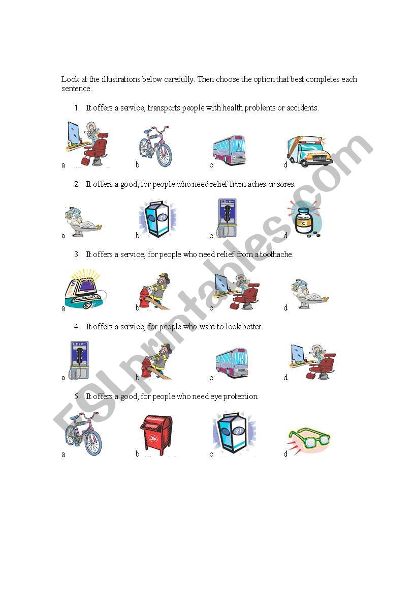 GOODS & SERVICES worksheet