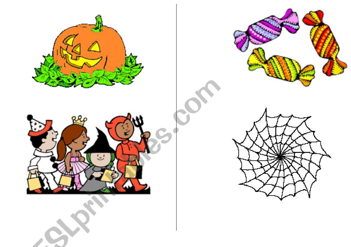 halloween flashcards 1 worksheet