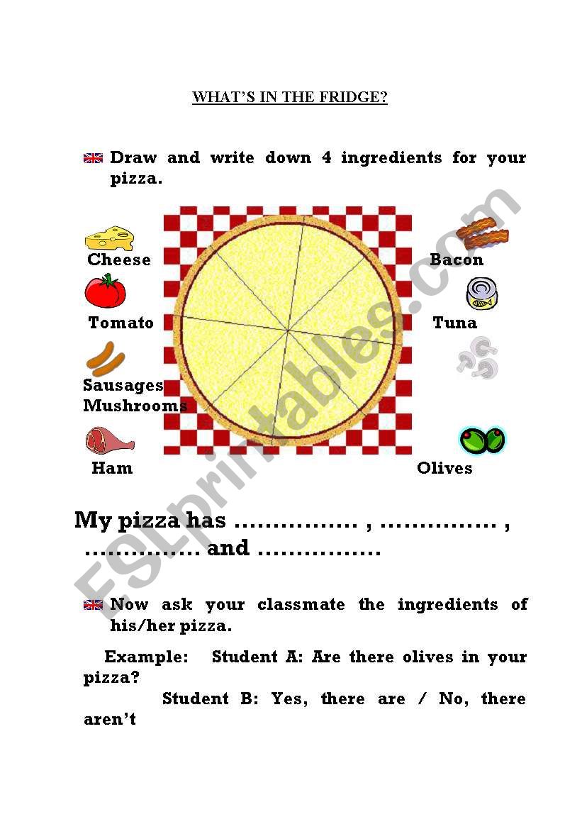 This pizza is delicious worksheet