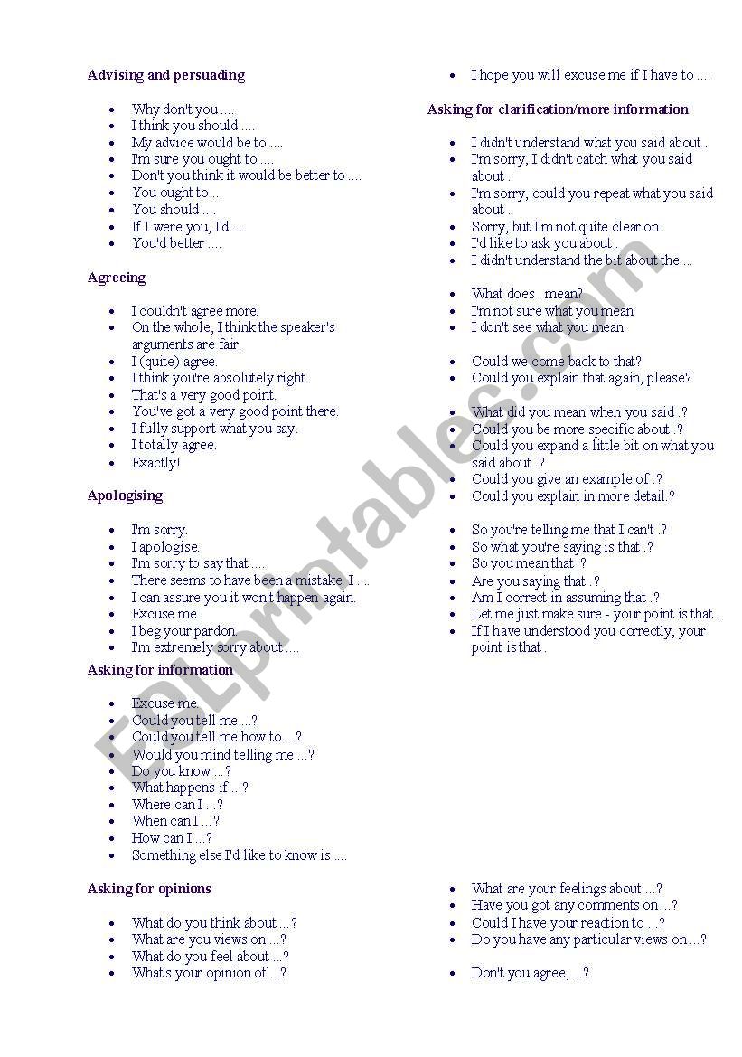 Structures... worksheet