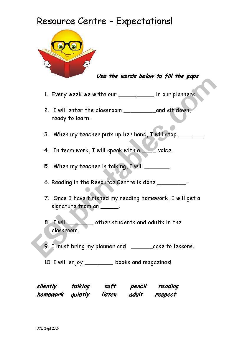 Library Quiz  worksheet