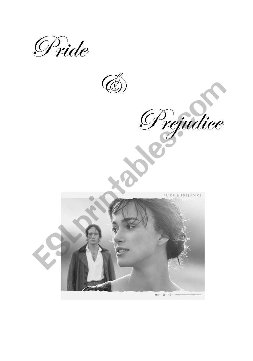 Pride and prejudice worksheet