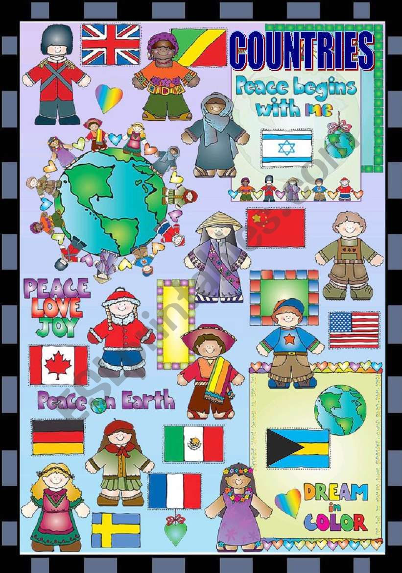 COUNTRIES AND NATIONALITIES (2 PAGES)